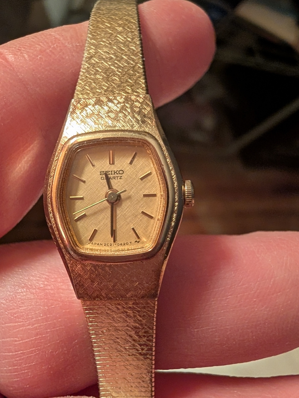 Vintage Seiko Gold Cocktail Watch